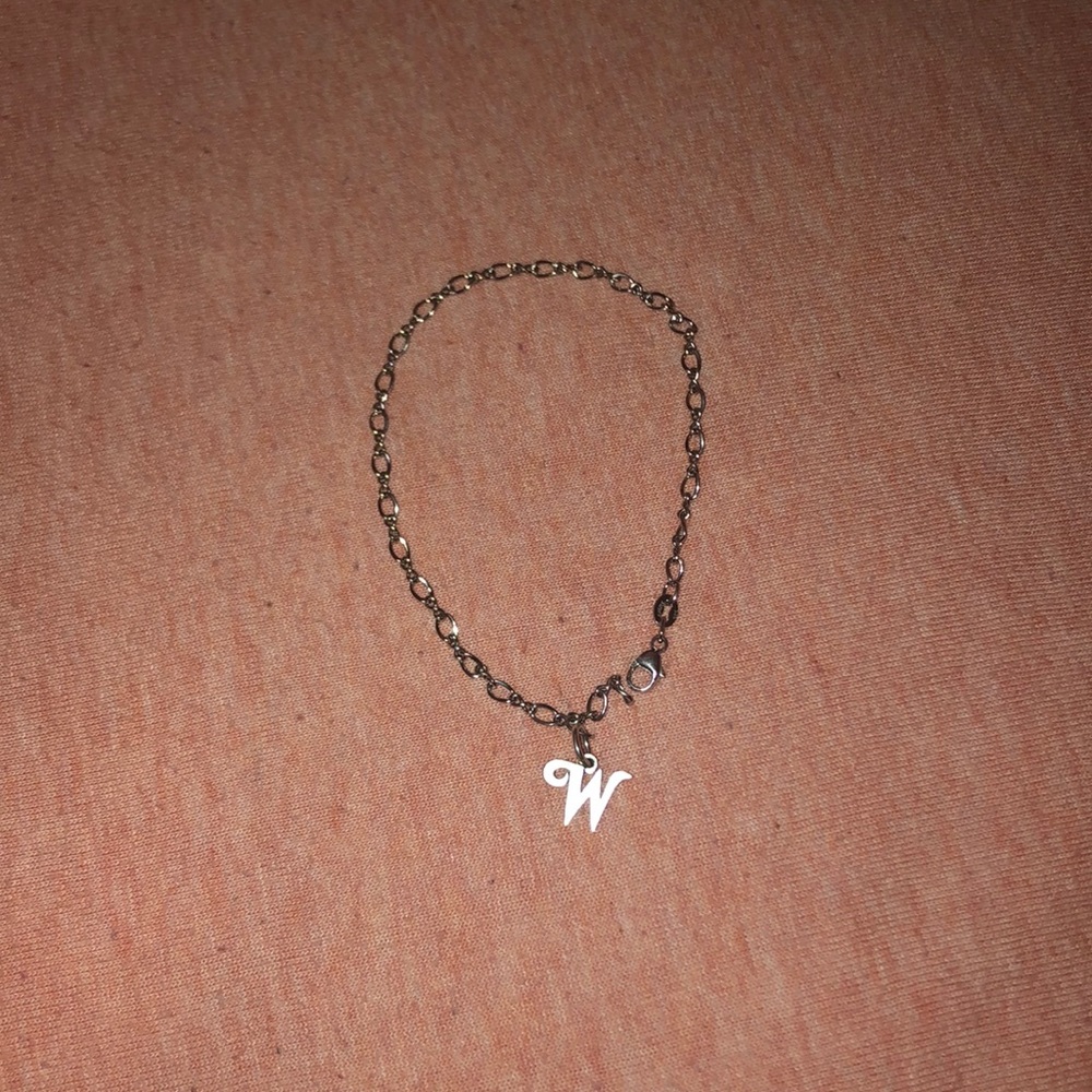 “W” Initial James Avery Anklet